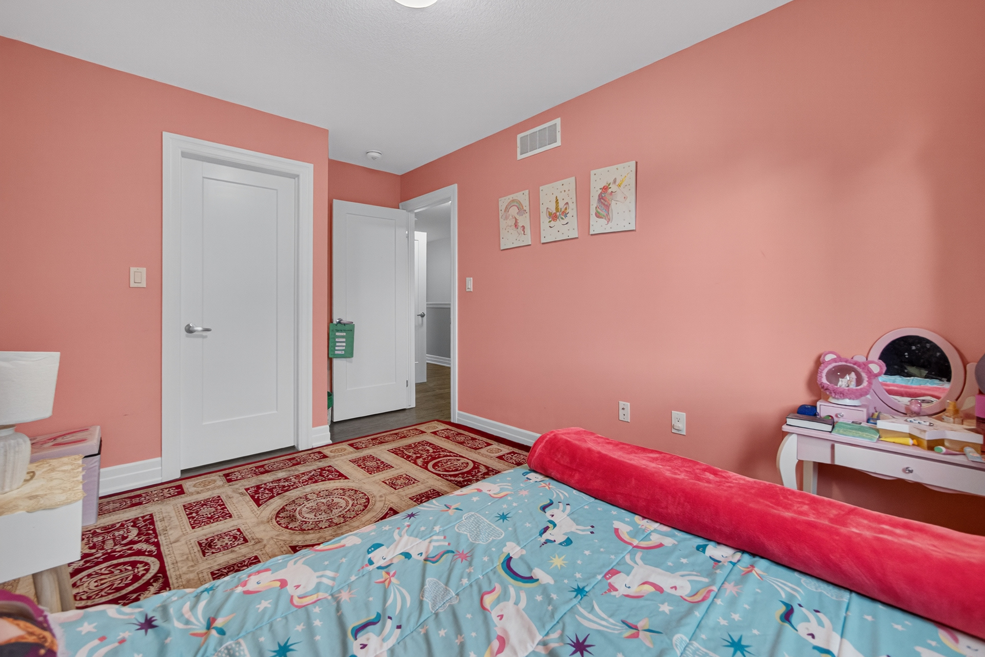 Stainless steel appliances in kitchen